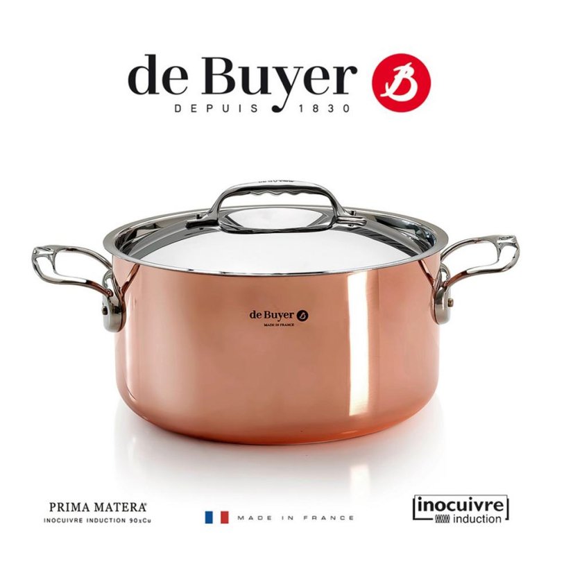 Topf mit Deckel de Buyer PRIMA MATERA 6242.20 Kupfer