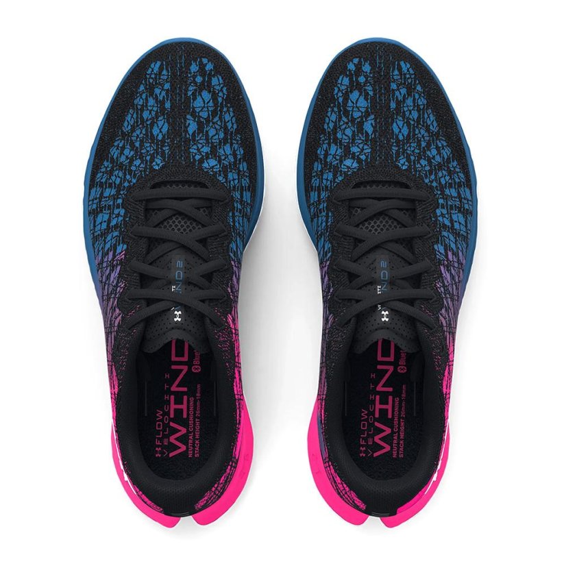 Laufschuhe Under Armour Flow Velociti Wind 2 W - Farbe: Blau/Rosa, Größe: 37.5