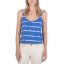Damen-Top Hurley Ocencare Stripes - Farbe: Blau, Größe: XS