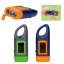 Adventure World LED Flashlight with Solar Panel, Blue-Orange