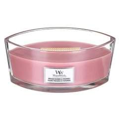 Svíčka WoodWick loď, Pressed Blooms & Patchouli
