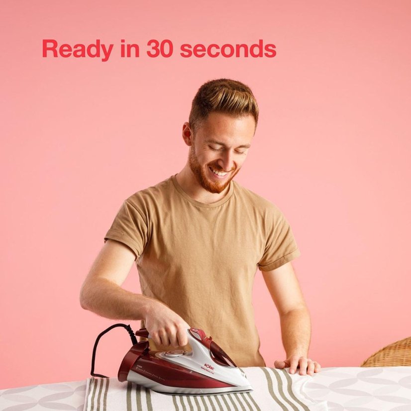 Bügeleisen Solac Steam iron PV2040 weiß-rot