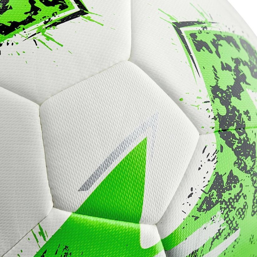 Fußball Macron Solstice XI - Farbe: Weiß/Grün, Größe: 4