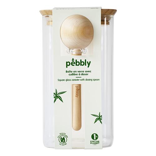 Pebbly PKV-050 üveg élelmiszer-tároló, 1,4 l