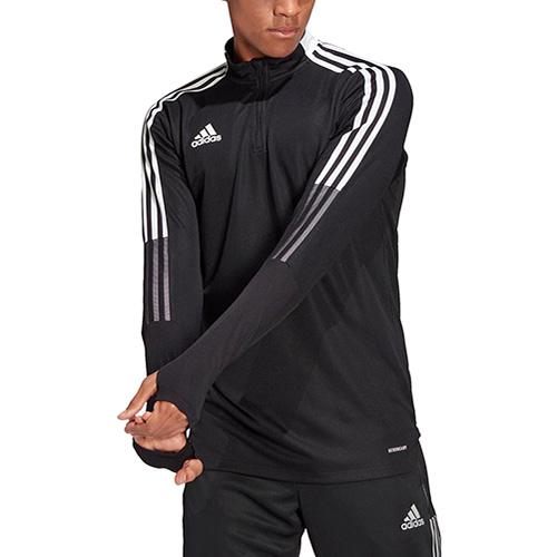 Pánske tréningové tričko Adidas Tiro21 Training Top M - Farba: Čierna, Veľkosť: XXL