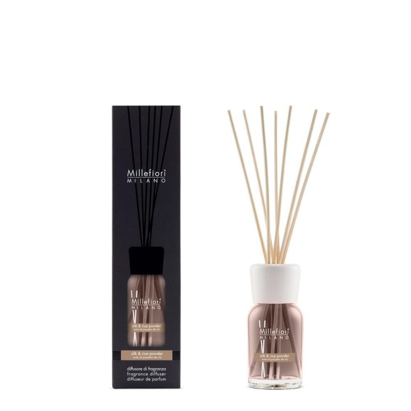Diffusor Millefiori Milano Natural, Silk & Rice Powder, 100 ml