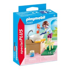 Holčička při čištění zoubků Playmobil 70301