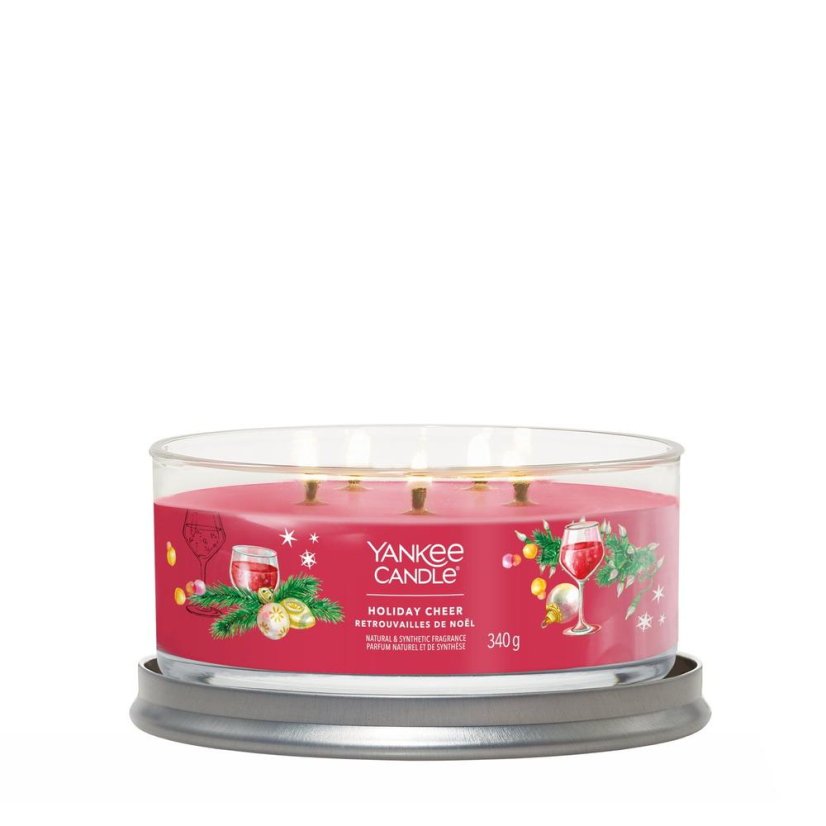 Yankee candle Signature Tumbler közepes méretű gyertya, Holiday Cheer