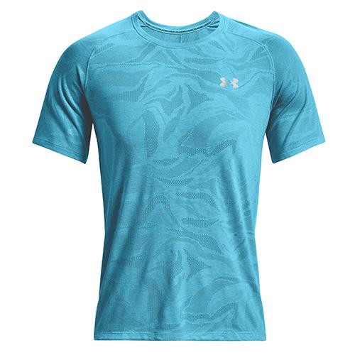 Herren-T-Shirt Under Armour Streaker Jacquard - Farbe: Blau, Größe: XL