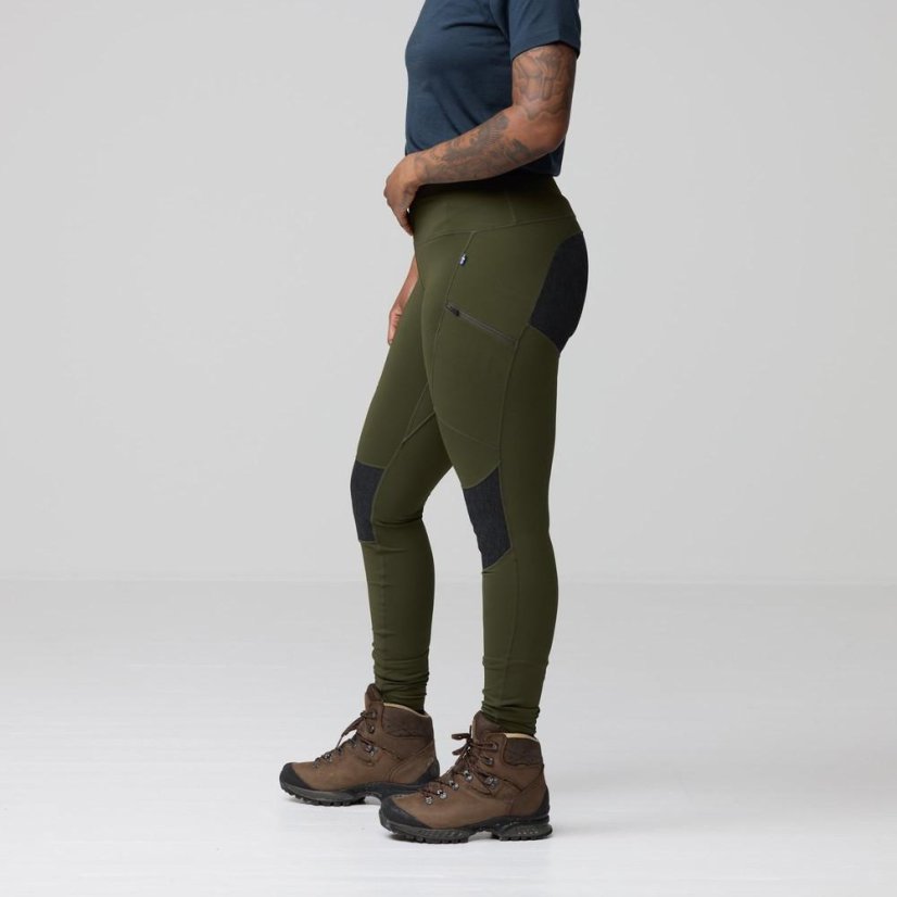 Dámské legíny Fjällräven Abisko Trekking Tights HD W - Kolor: Czarny, Rozmiar: S