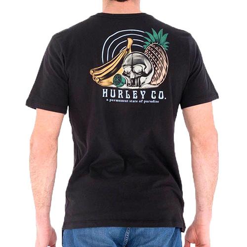 Herren-T-Shirt Hurley Evd Wash Still Life - Farbe: Schwarz, Größe: S