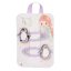 Princess Mimi glitter hair clips penguins