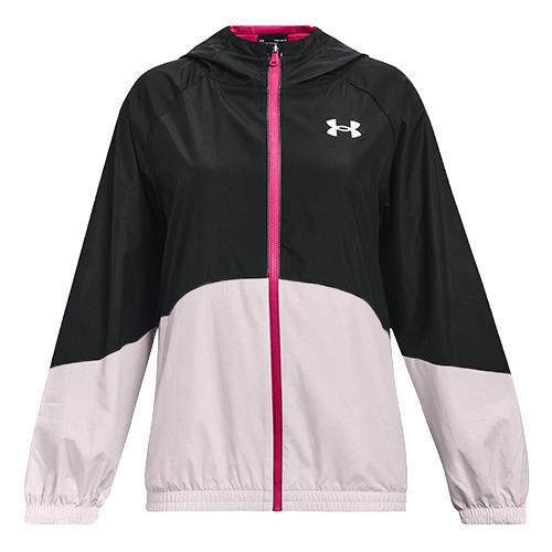 Under Armour Woven FZ Storm Jacket for Girls - Color: Black, Size: 149-160
