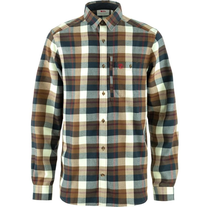 Pánská košile Fjällräven Fjällglim Relaxed Shirt M - Farba: Hnedá, Veľkosť: L