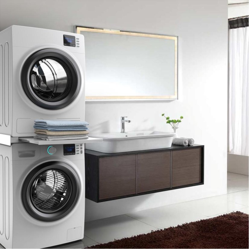 Pomiędzy pralką a suszarką z wysuwaną półką Meliconi 656113 Torre Smart