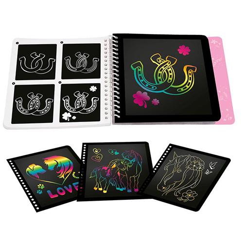 Miss Melody Creative Notebook, Magic Scratch, 15 x 13.5 cm