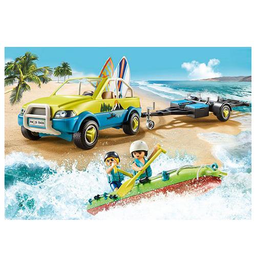 Playmobil 70436 Beach Car with Canoe Trailer