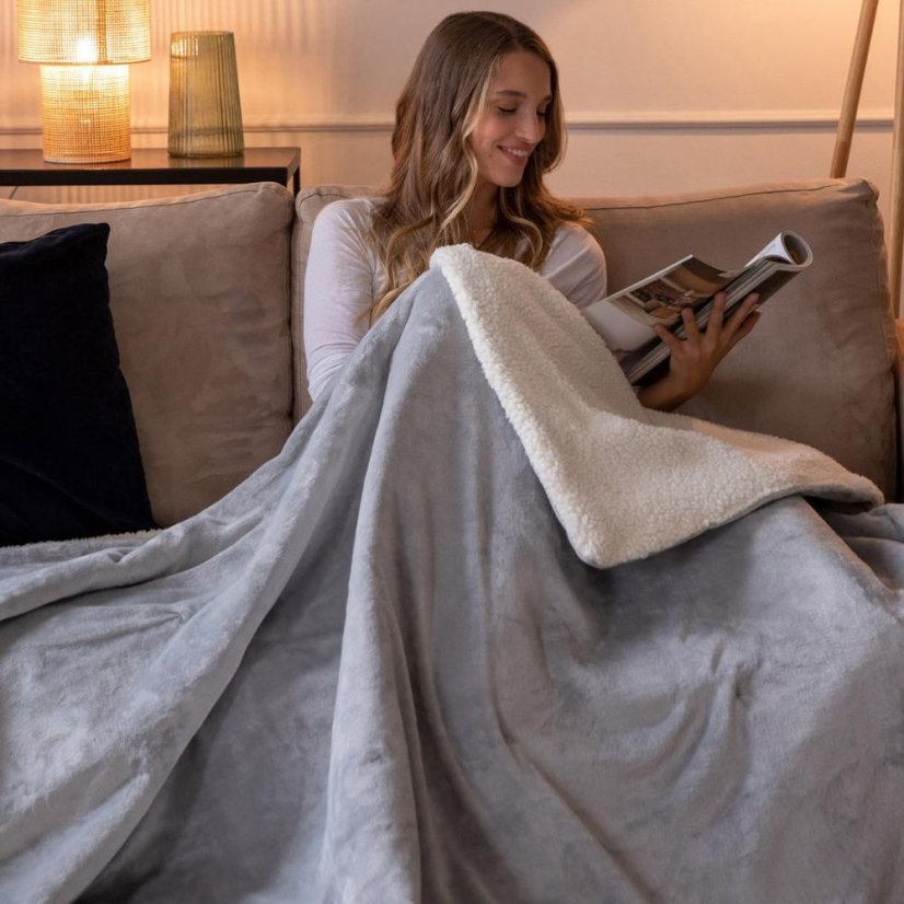 Imetec 16937 gray heated blanket