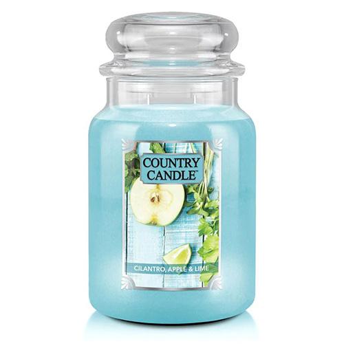 Świeca Country Candle duża, Cilantro, Apple & Lime