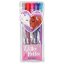 Gélové perá Miss Melody, 5 farieb, Glitter Roller