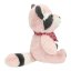 Snukis Charlie Raccoon Teddy Bear – Pink and Brown, 18 cm