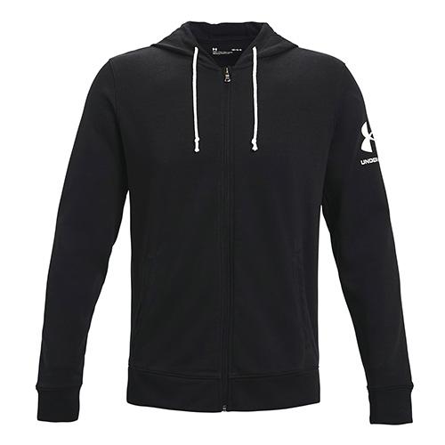 Under Armour RIVAL TERRY FZ HD Men's Sweatshirt - Color: Black, Size: M
