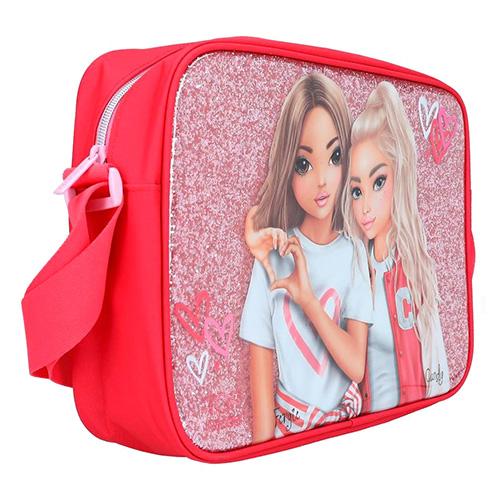 Crossbody oval bag with sequins Top Model One Love, Fergie & Candy