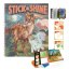 Creative coloring book with stickers Dino World Stick & Shine