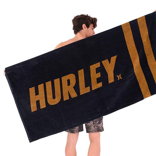 Osuška Hurley Fastlane 2 Stripe - Barva: Bílá