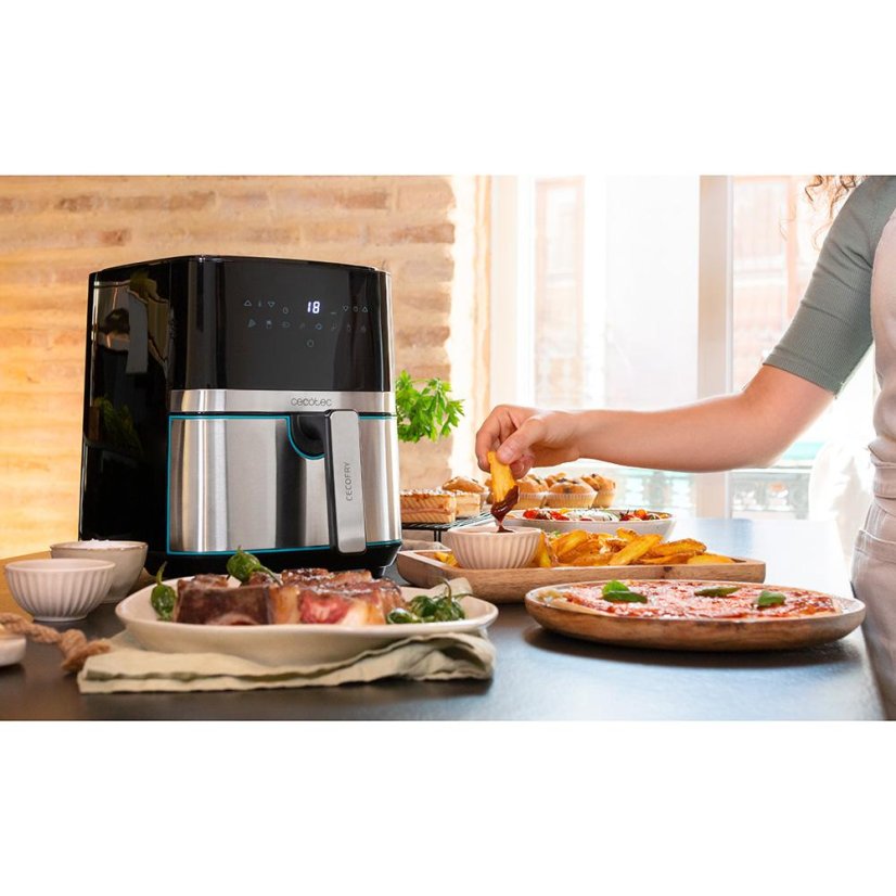 Heißluftfritteuse Cecotec CecoFry 3317 schwarz-silber