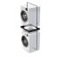 Meliconi 656138 Torre Noir Black Washer-Dryer Combo