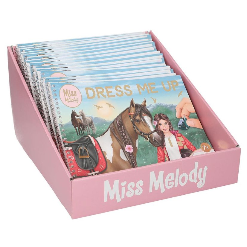 Kreatives Heft mit Miss Melody-Aufklebern