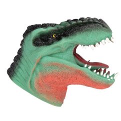 Tyrannosaurus Rex auf der Hand Dino World green