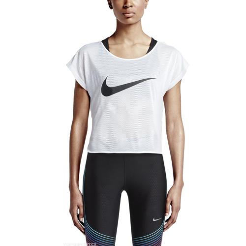 Dámské tričko Nike Free Cool Swoosh - Barva: Šedá, Velikost: M
