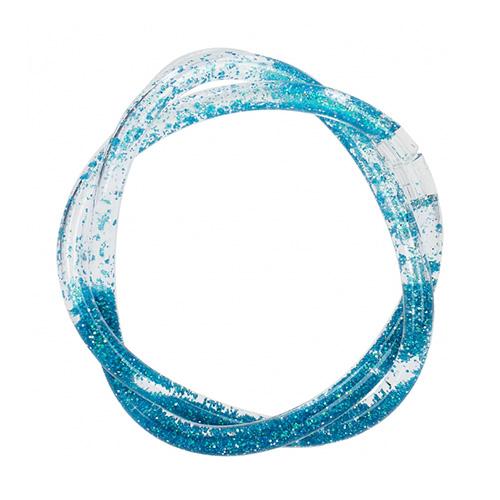 Doppelarmband mit Glitzersteinen Ylvi, blau