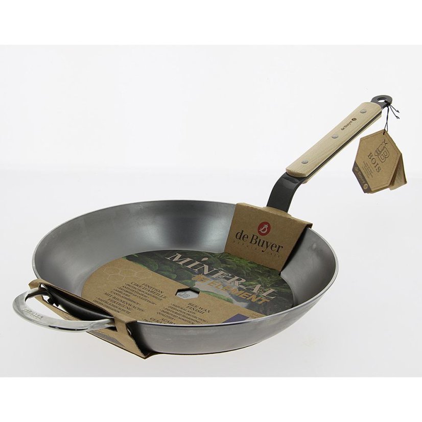 Stahlpfanne de Buyer Mineral B Bois 5710.32, 32 cm
