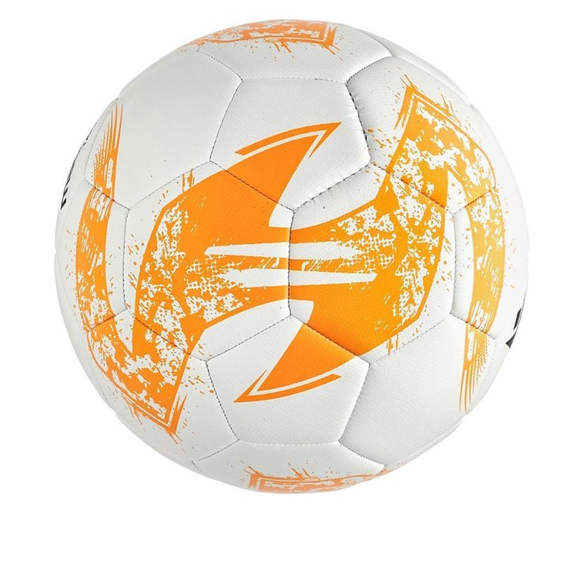 Futbalová lopta Macron Taiga XI - Farba: Oranžová/biela, Veľkosť: 5