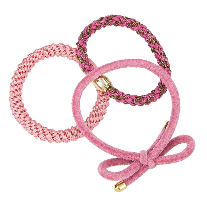 Set of three Miss Melody hair ties