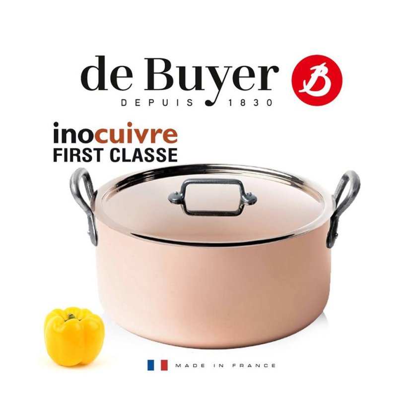Hrniec s pokrievkou de Buyer 6466.16, 16 cm