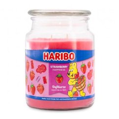 Svíčka Haribo velká, Strawberry Happiness