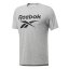 Koszulka Reebok Workout Sup SS Graphic Tee - Kolor: Szary, Rozmiar: S