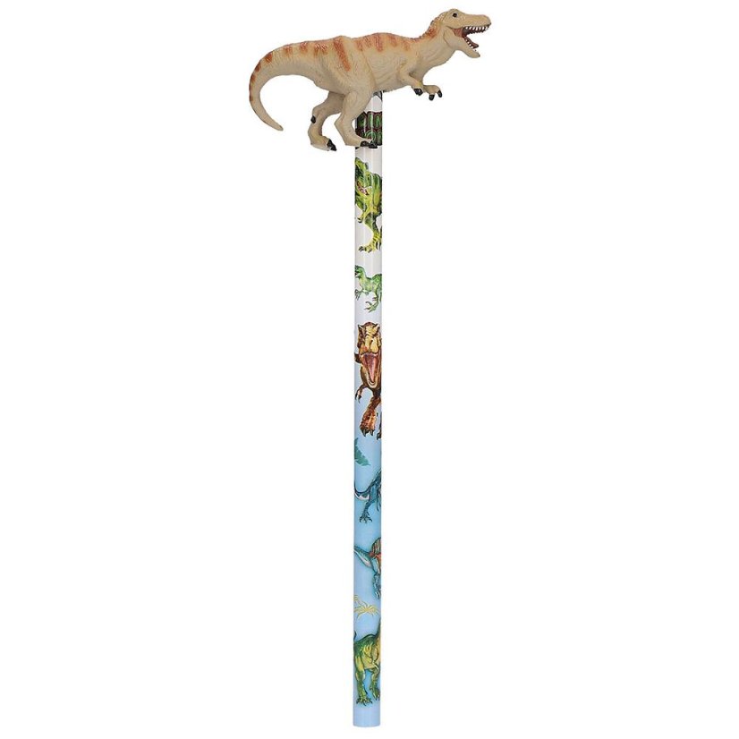 Grafitová ceruzka s figúrkou Dino World, dinosaurus T-Rex