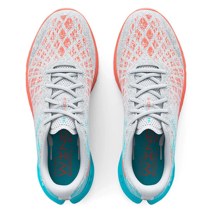Under Armour Flow Velociti Wind 2 W running shoes - Color: White/turquoise, Size: 42