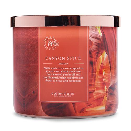 Colonial Candle Travel Collection gyertya, Canyon Spice