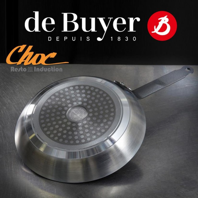 Non-stick pan for healthy cooking de Buyer Choc Resto Induction 8480.20, 20 cm