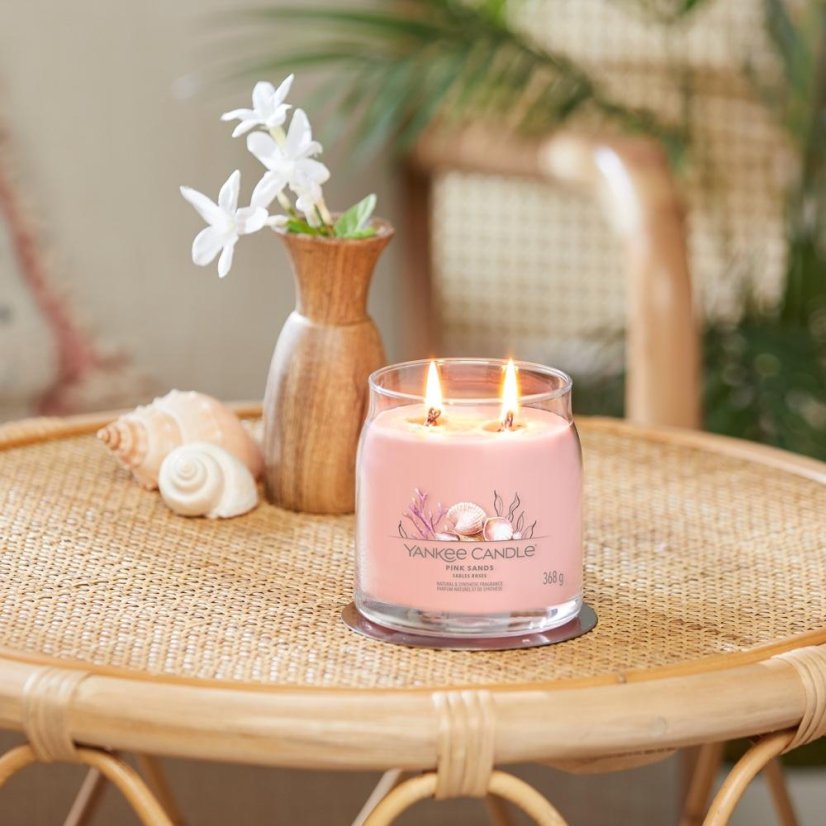 Yankee candle Signature közepes méretű gyertya, Pink Sands