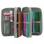 Three-tier pencil case with Miss Melody Romantic Fields accessories