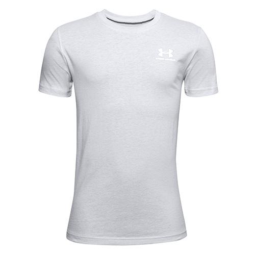 Under Armour Sportstyle Left Chest Boys' T-Shirt - Color: Gray, Size: L