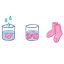 Ylvi glow-in-the-dark children's socks