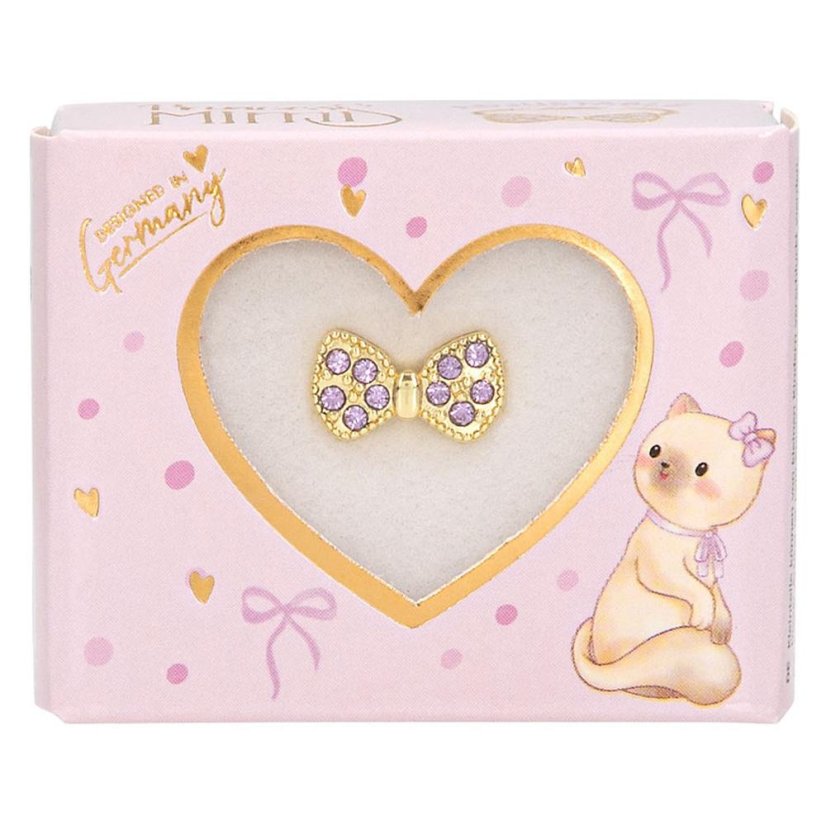 Princess Mimi Adjustable Ring with Rhinestones – Bow with Rhinestones